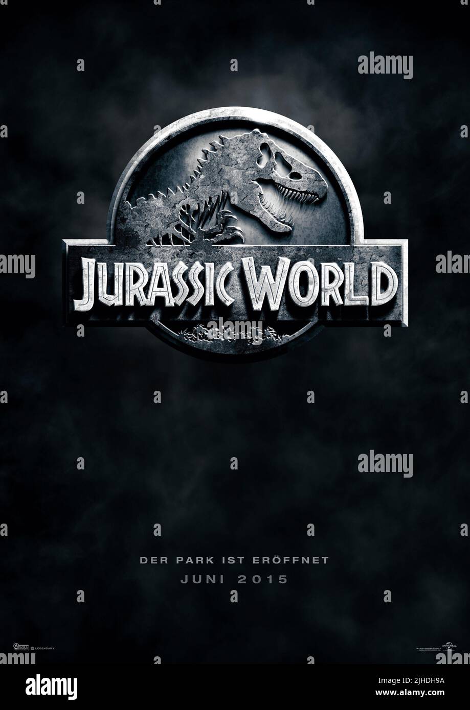 MOVIE POSTER, JURASSIC WORLD, 2015 Stock Photo Alamy
