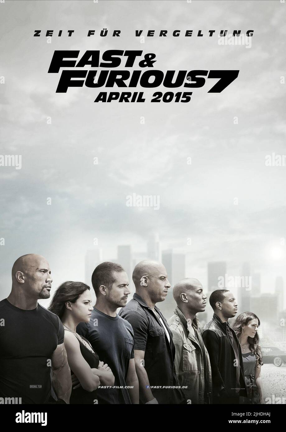 Paul walker fast and furious 7 poster hi-res stock photography and images -  Alamy