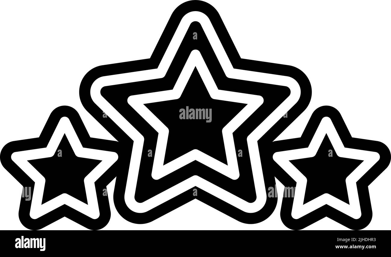 Customer reviews stars . Stock Vector