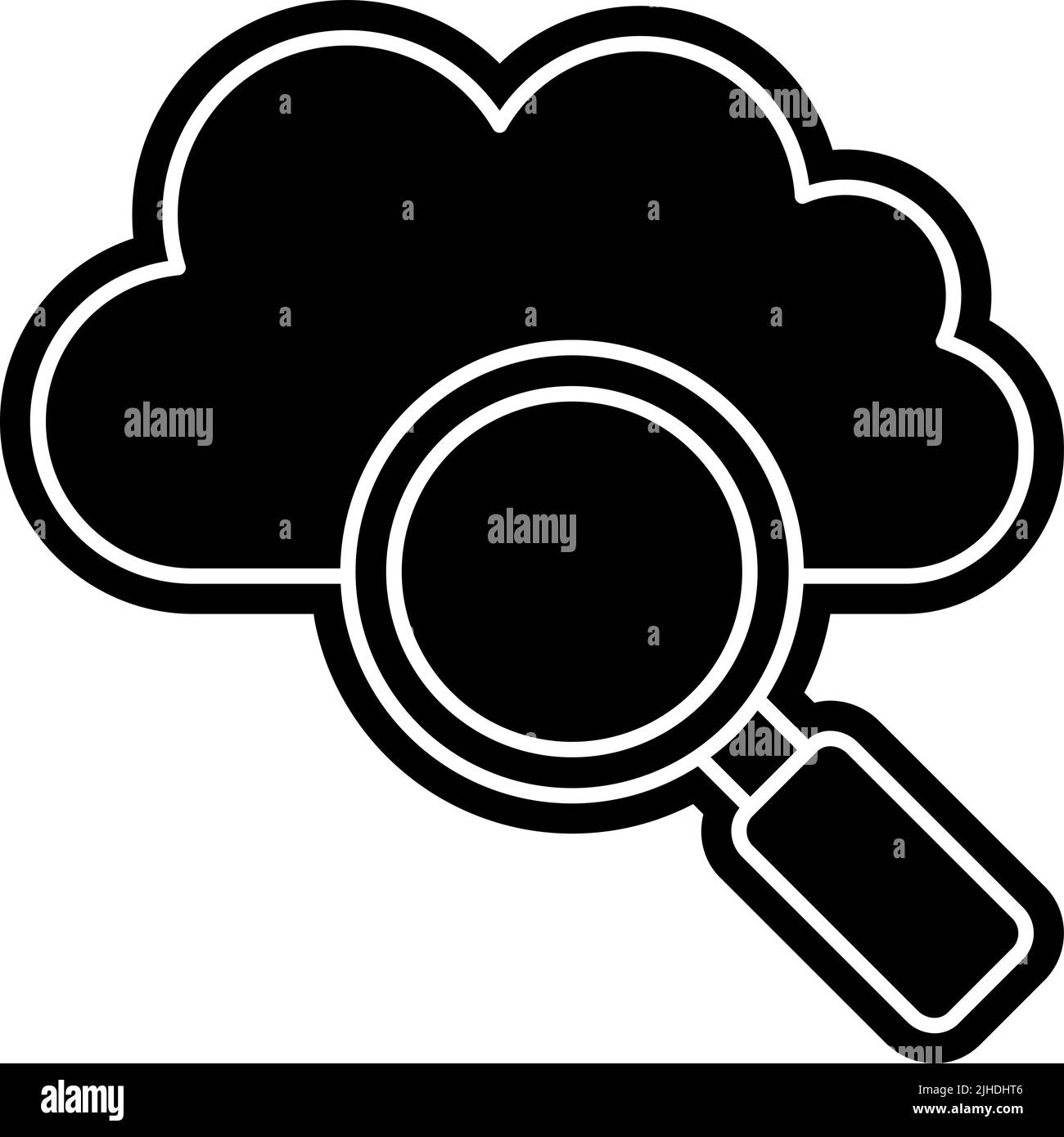 Computer magnifying glass Stock Vector Image & Art - Alamy