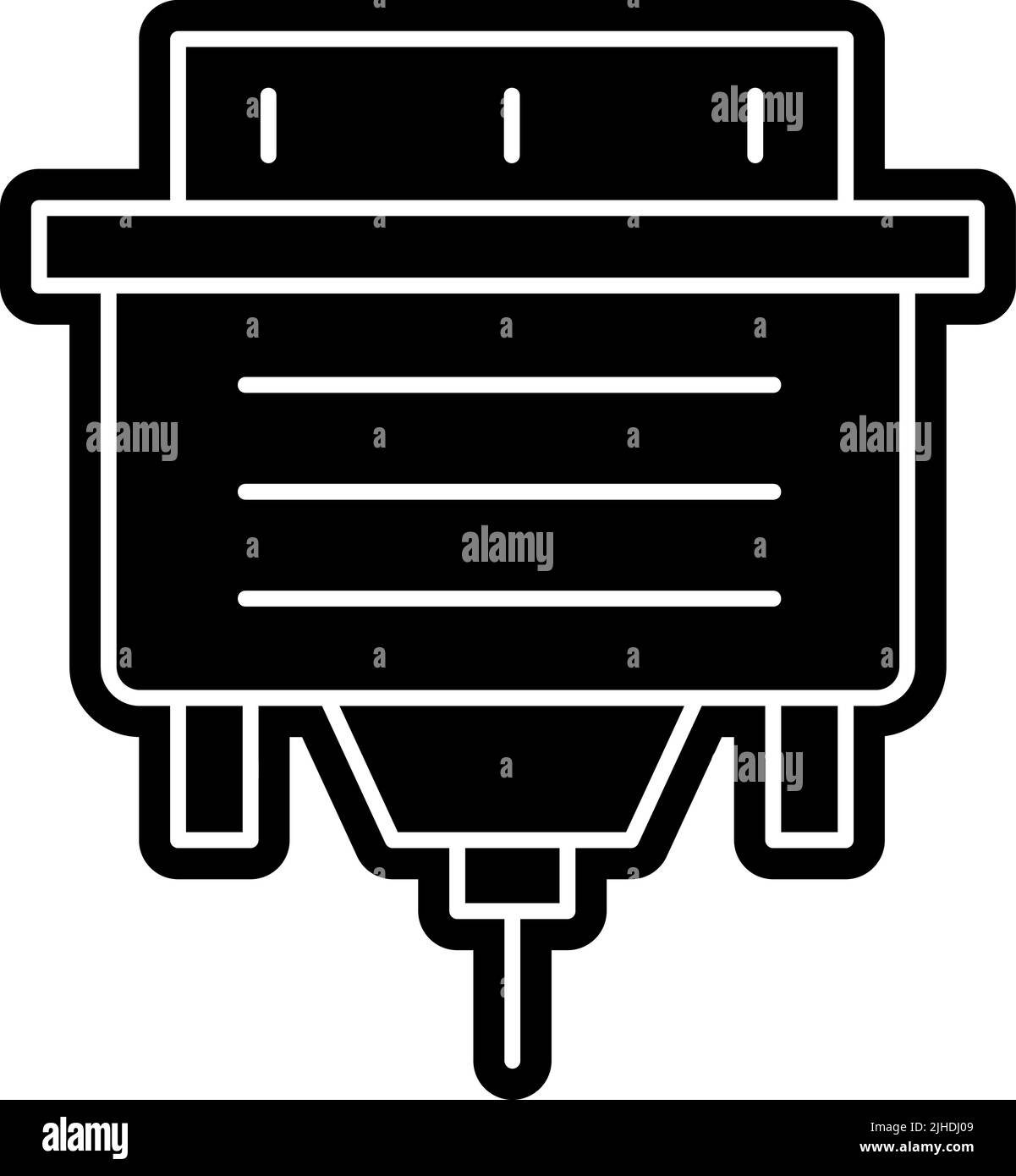 Computer vga . Stock Vector