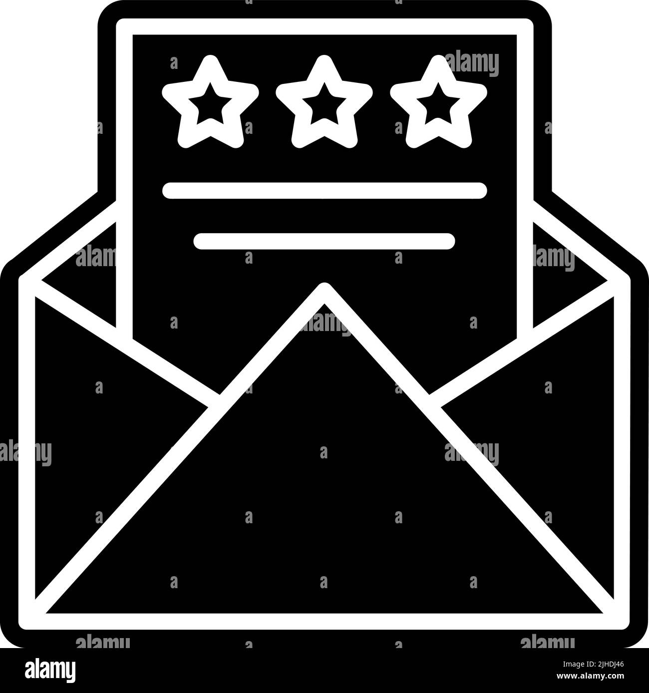 Customer reviews email . Stock Vector