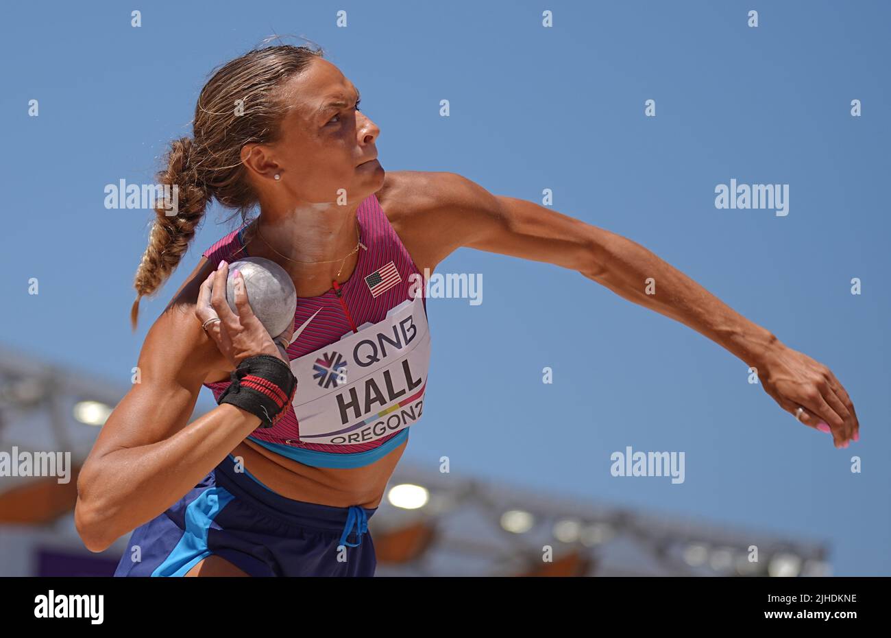 Eugene, USA. 17th July, 2022. Athletics World Championships, Anna Hall
