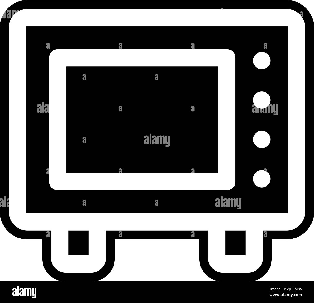 Home stuff old tv . Stock Vector