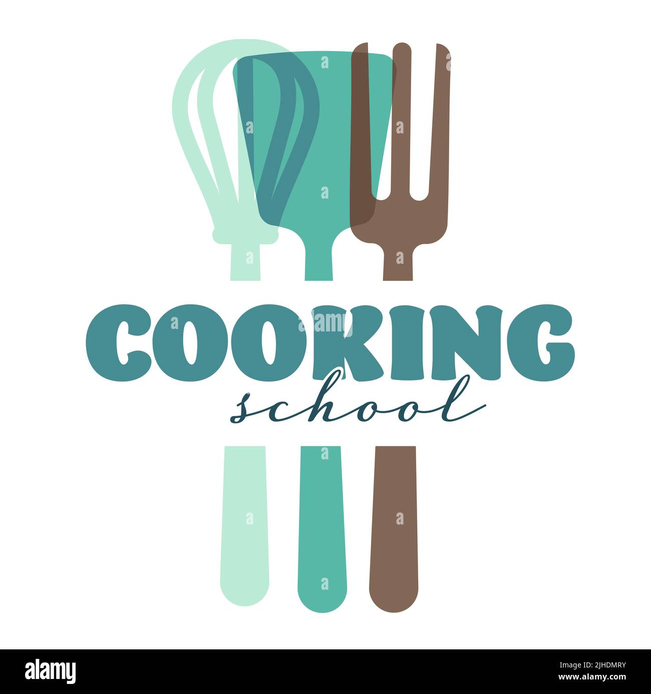 Kitchenware and cutlery cooking school or classes isolated icons vector Stock Vector
