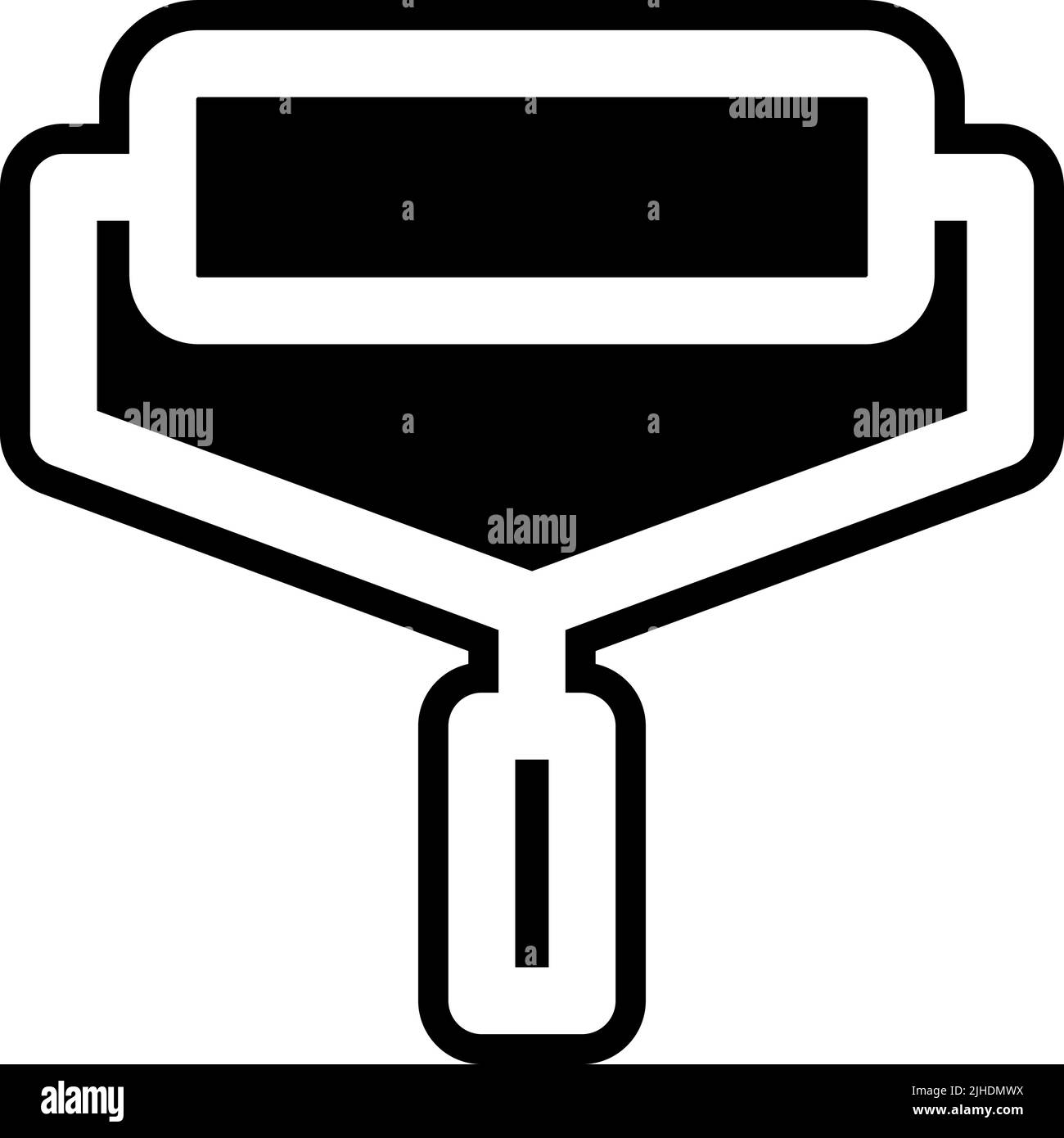 Miscellaneous paint roller . Stock Vector