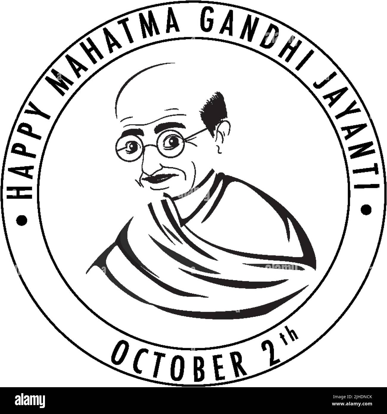 Mahatma Gandhi Jayanti Day Poster illustration Stock Vector