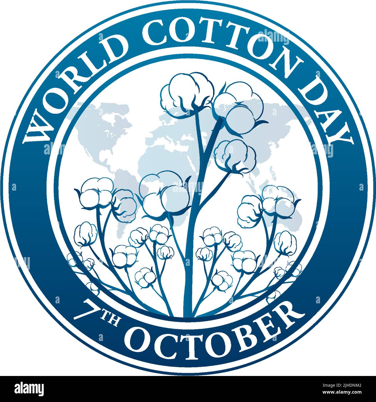 World Cotton Day Banner Template illustration Stock Vector Image & Art