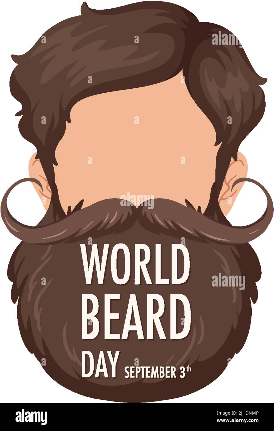 World Beard Day September 3 Banner illustration Stock Vector Image & Art Alamy