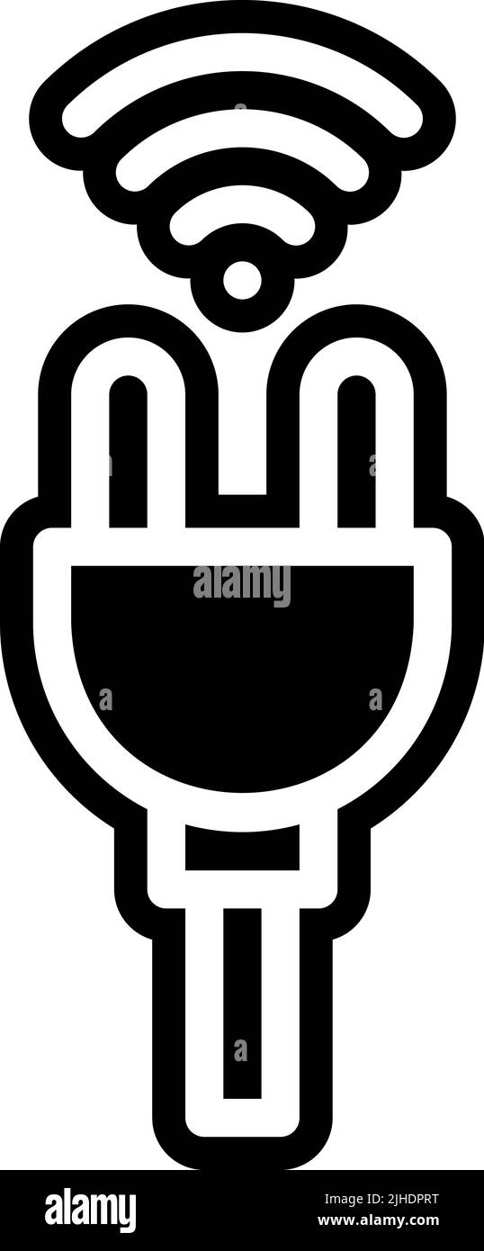Smarthome plug . Stock Vector