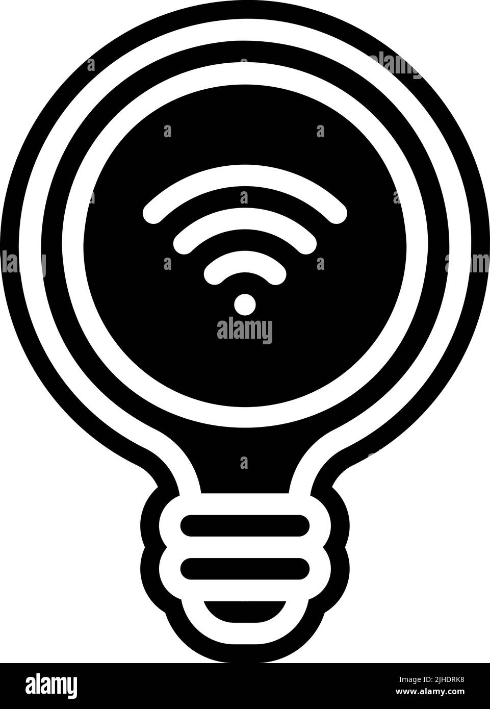 Smarthome light bulb . Stock Vector