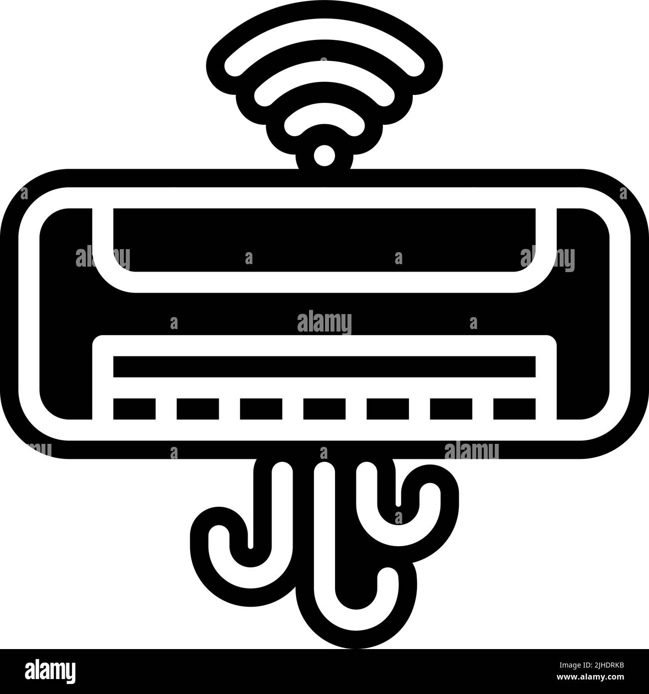 Smarthome air conditioning . Stock Vector