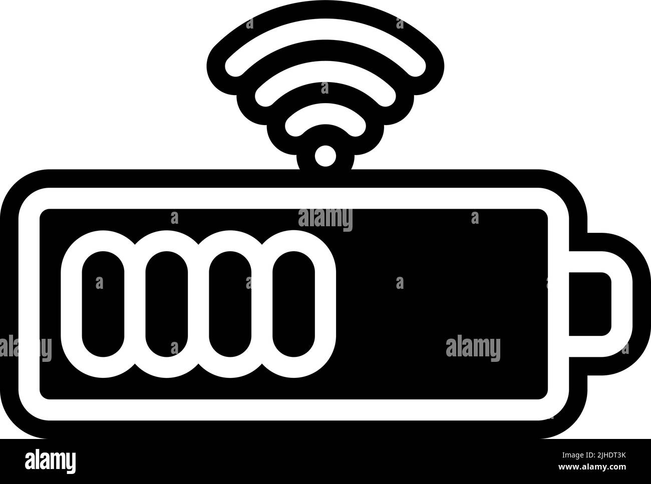 Smarthome battery . Stock Vector