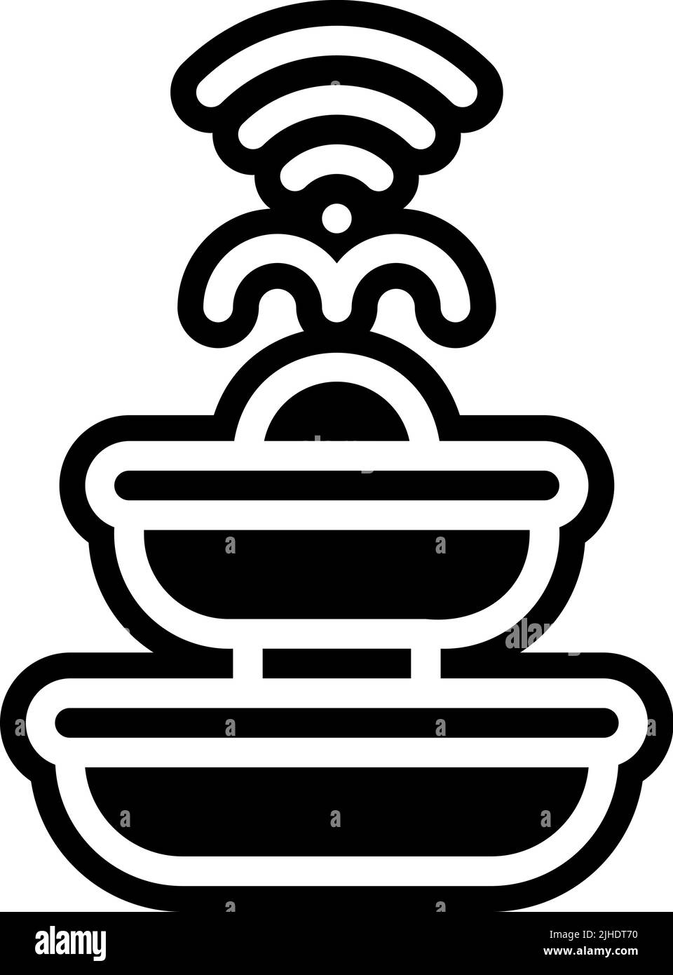 Smarthome fountain . Stock Vector