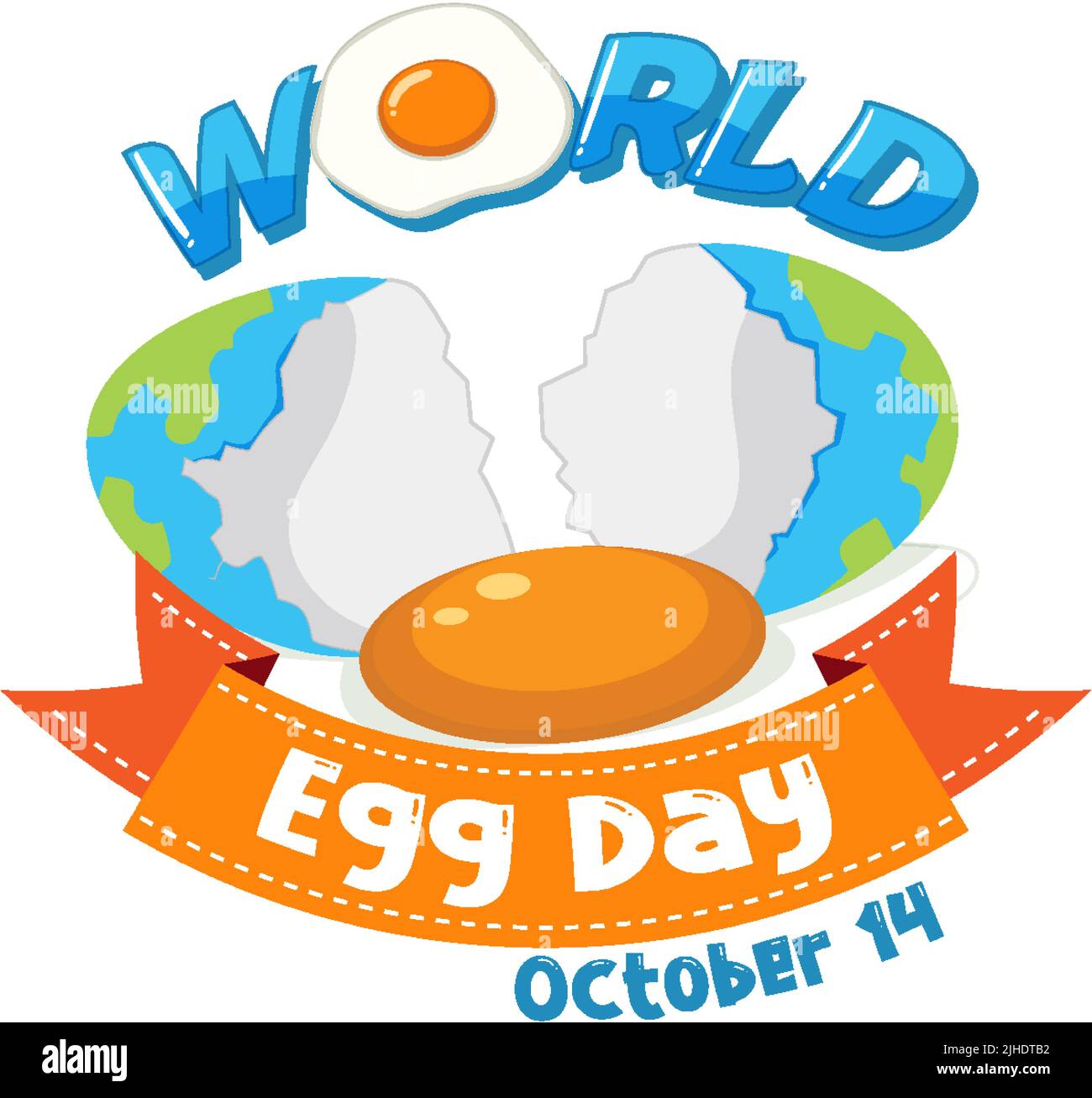 World Egg Day Poster illustration Stock Vector Image & Art Alamy