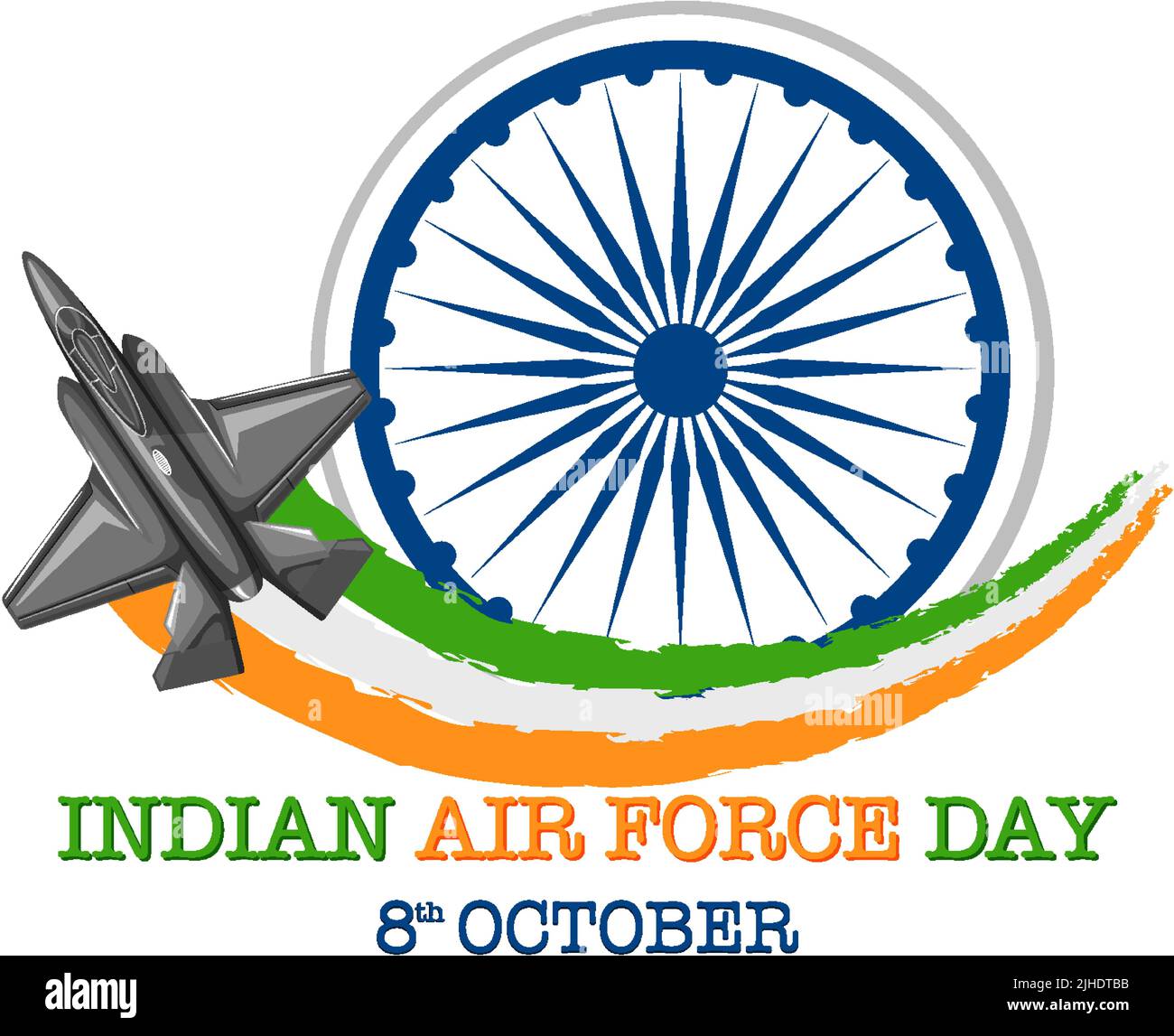 Indian Air Force Day Poster illustration Stock Vector Image & Art Alamy