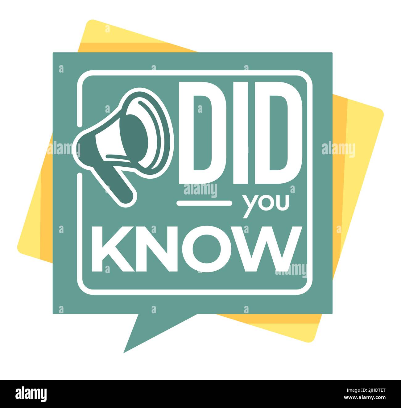 Question or interesting fact did you know isolated icon vector ...