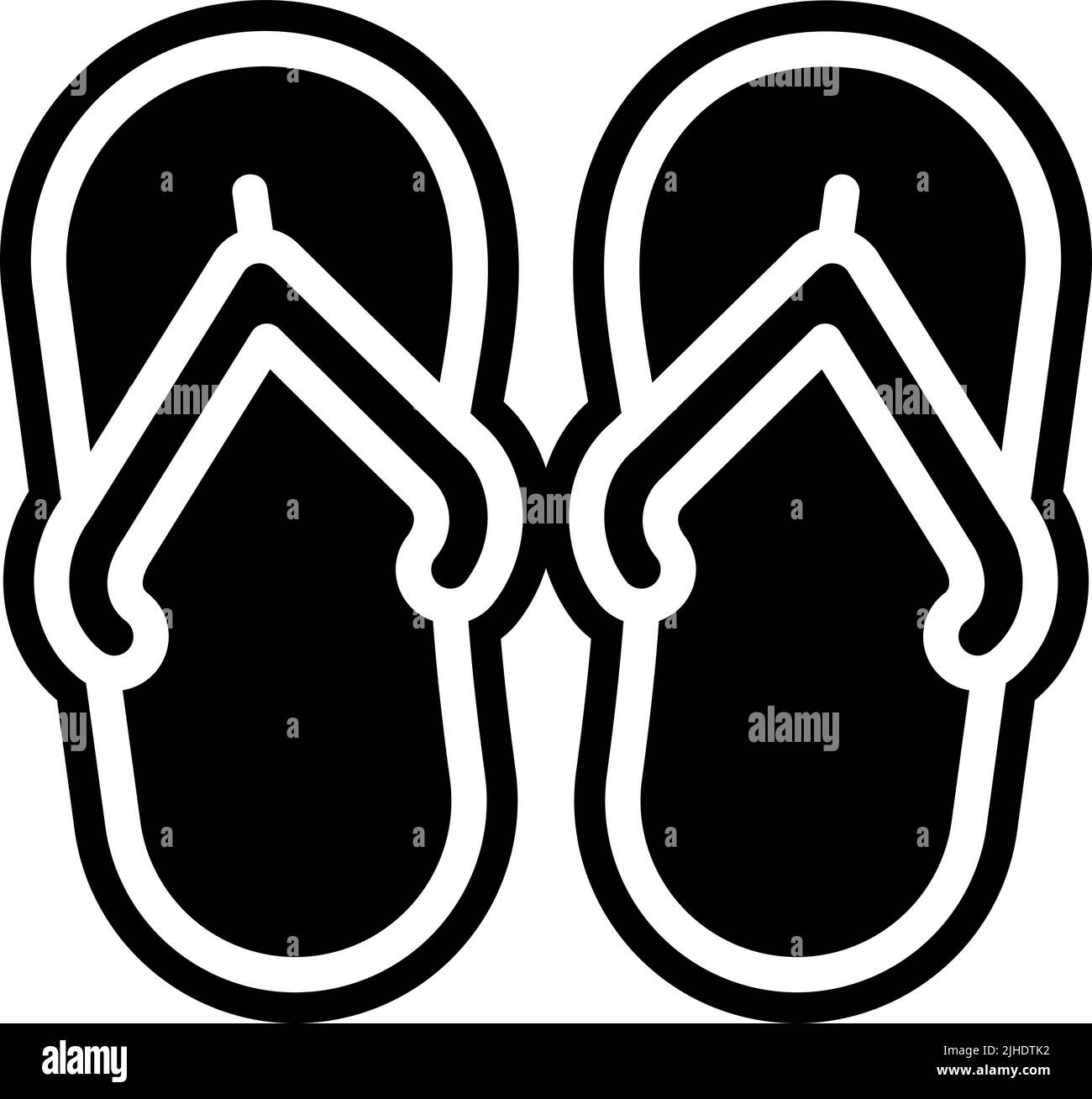 Summer flip flops . Stock Vector