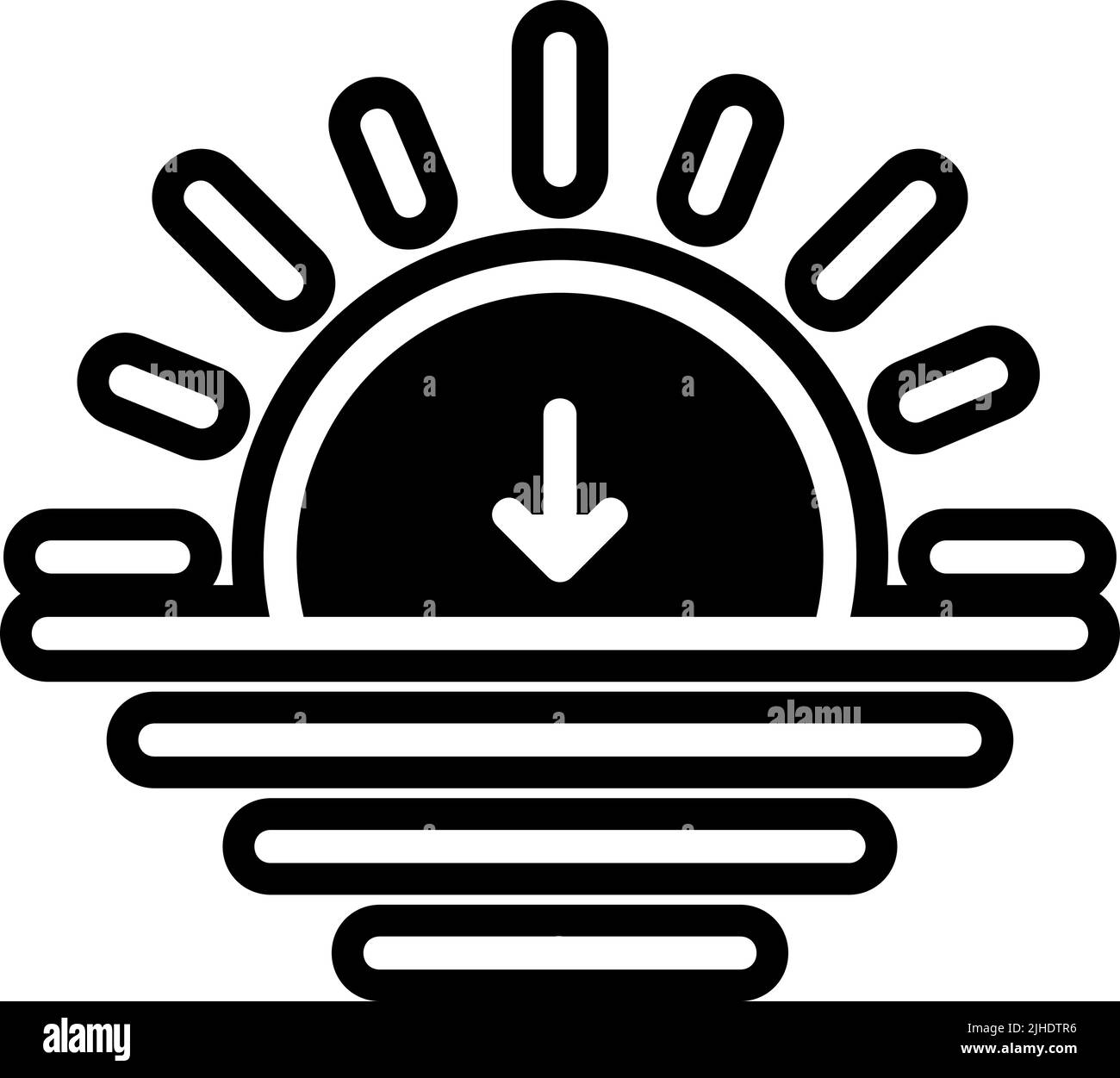 Summer sunset Stock Vector Image & Art - Alamy