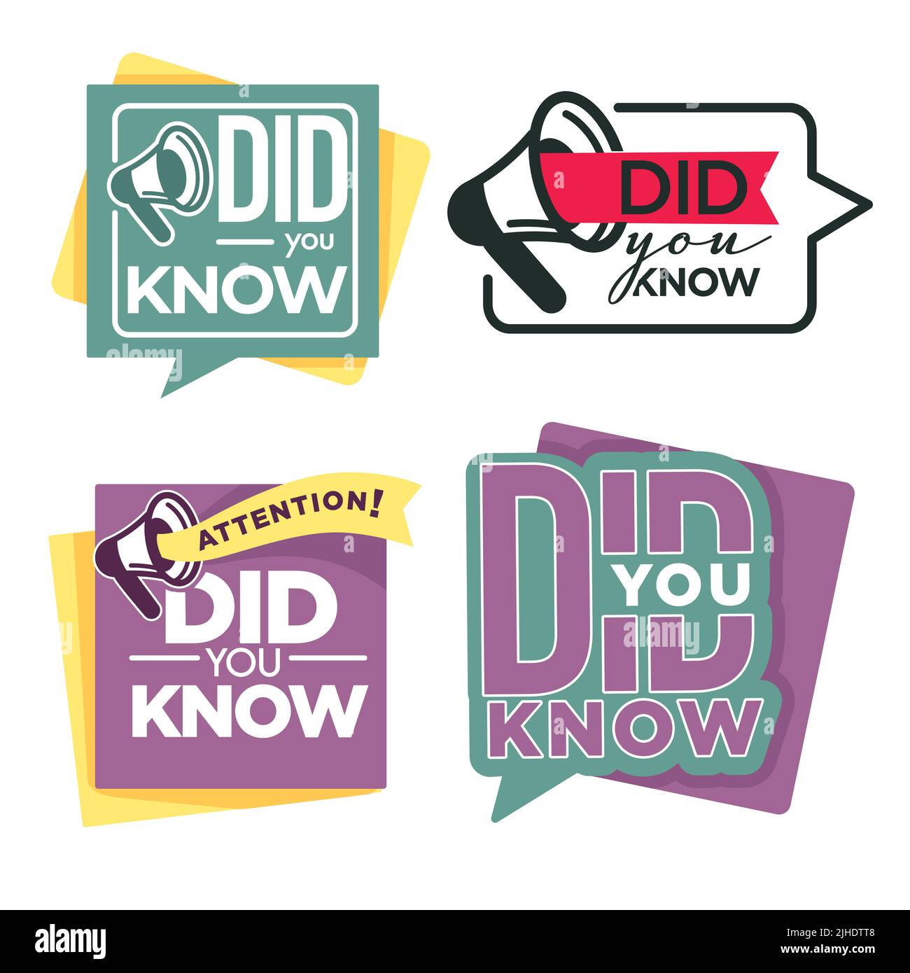 Question or interesting fact did you know isolated icon vector information Stock Vector