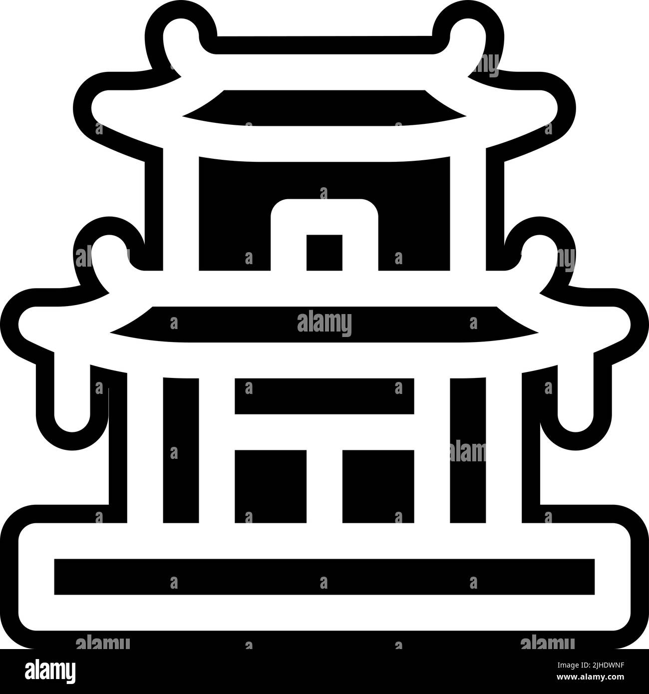 Temples temple . Stock Vector