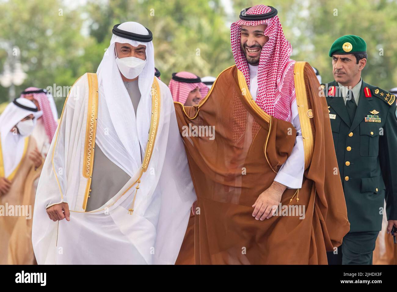 Saudi Arabia’s Crown Prince Mohammed bin Salman Al Saud (known as MBS ...