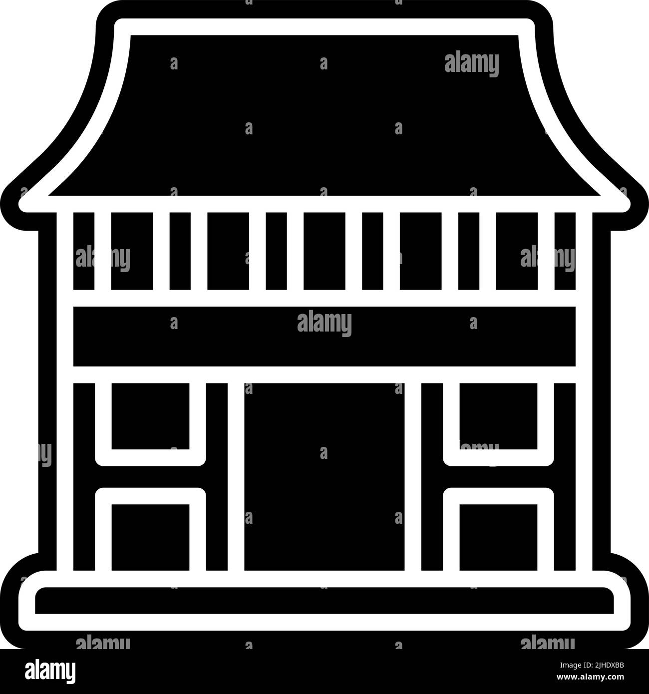 Temples kiyomizudera temple . Stock Vector