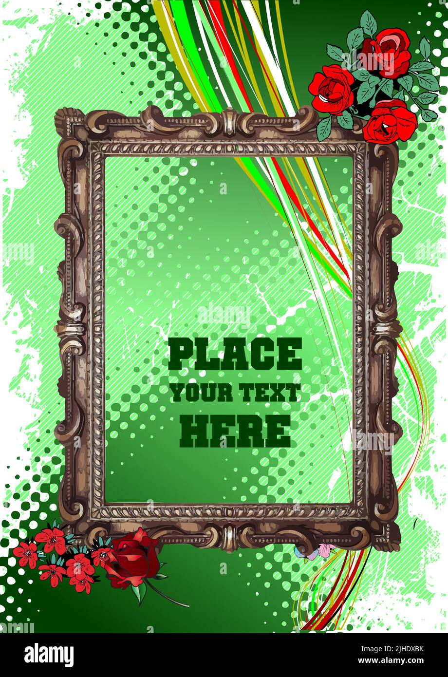 Corporate Business Technology Background with frame image. Vector 3d ...