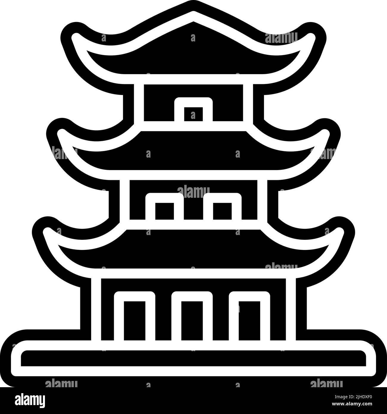 Temples pagoda . Stock Vector