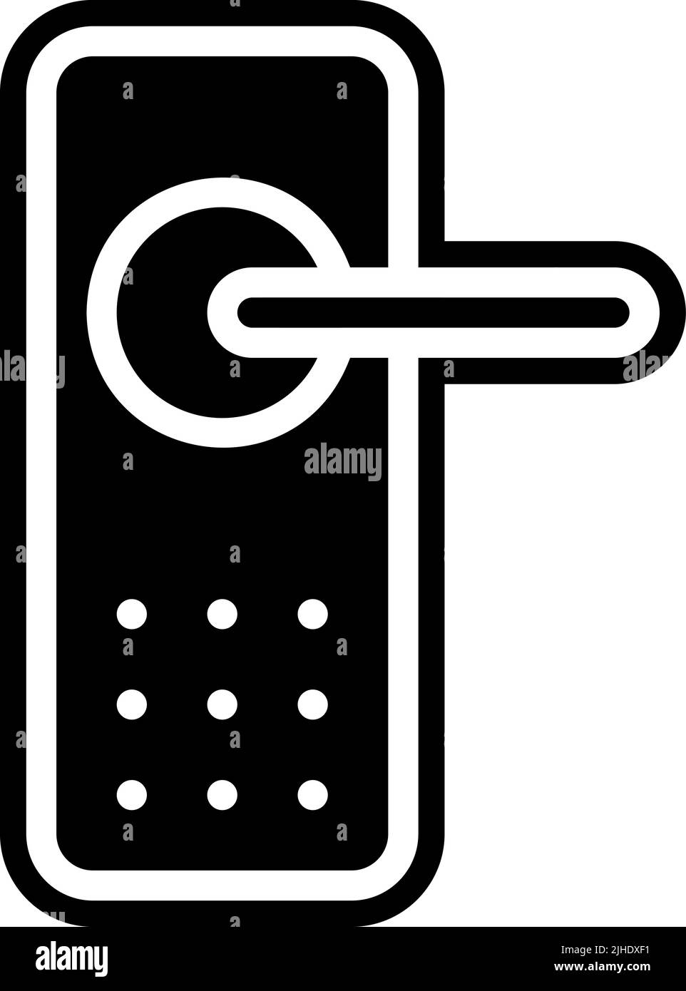 Smarthome door lock . Stock Vector