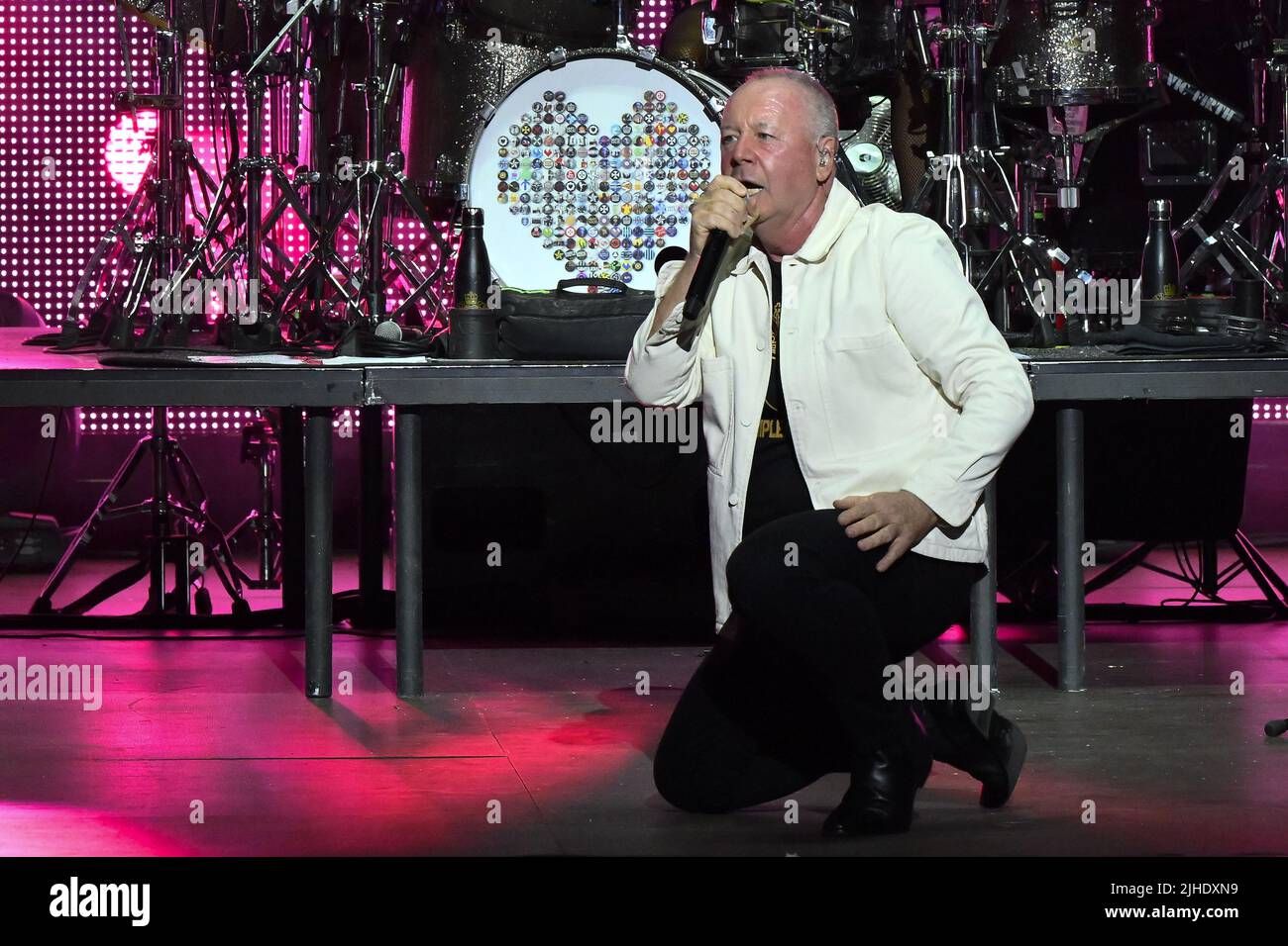 Simple Minds during the 40 Years Of Hits Tour, 17th July 2022, at