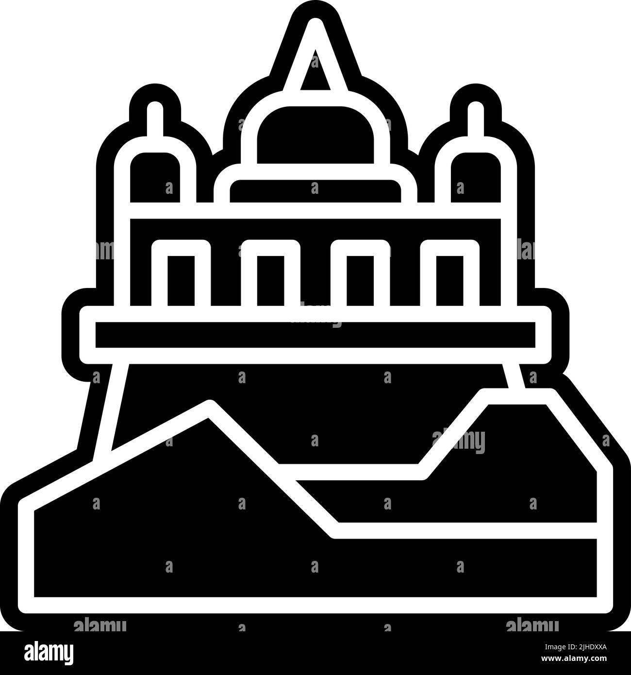 Temples wat saket . Stock Vector