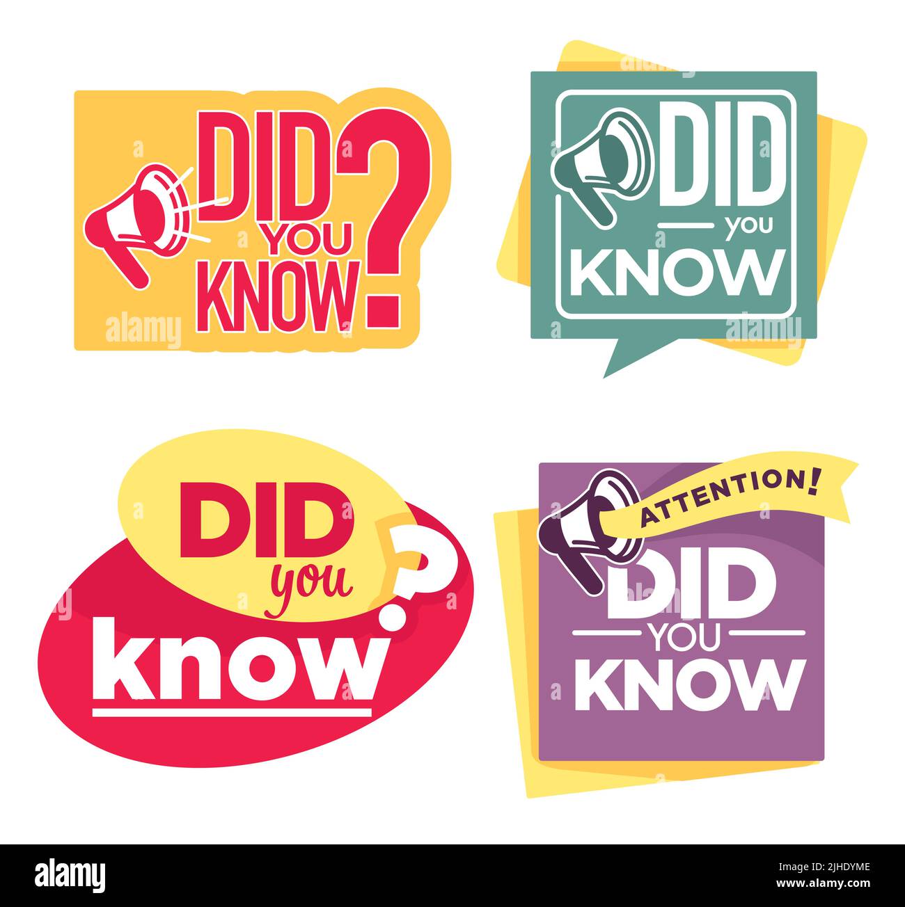 Question or interesting fact did you know isolated icon vector information Stock Vector
