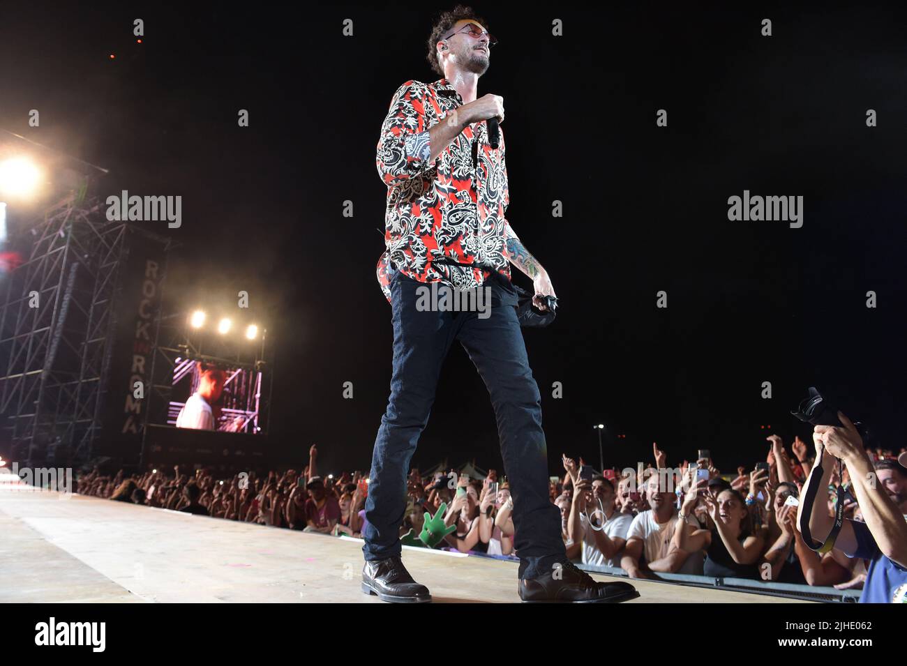 Italian rapper and singer-songwriter Carl Brave (Carlo Luigi Coraggio