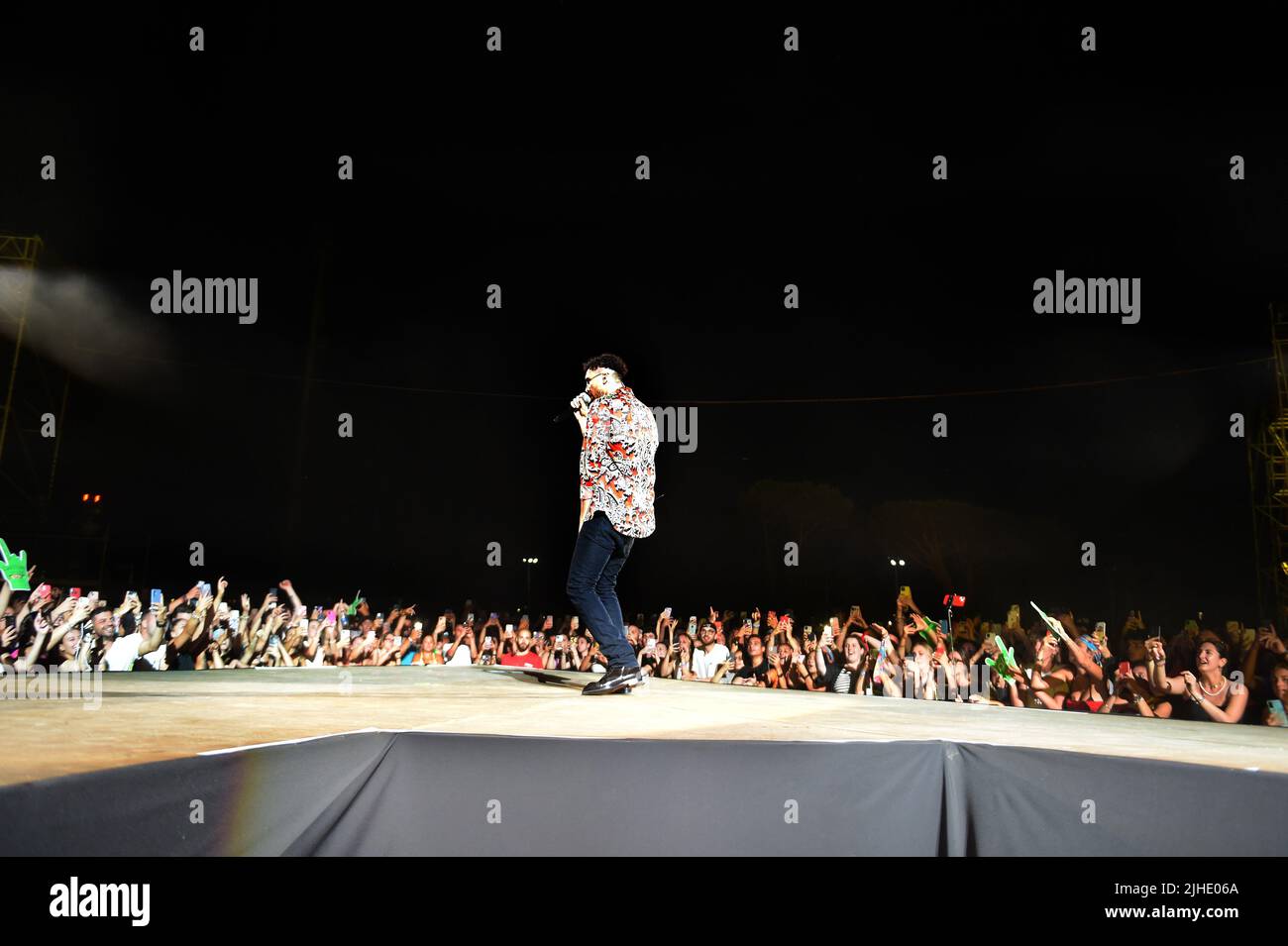 Italian rapper and singer-songwriter Carl Brave (Carlo Luigi Coraggio