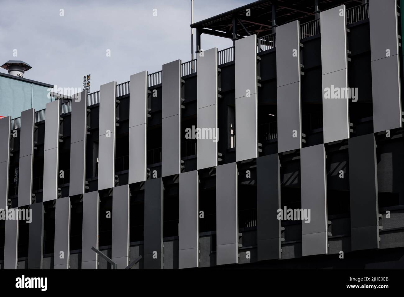 Picture of modern facade of luxury apartment building. commercial architecture ...