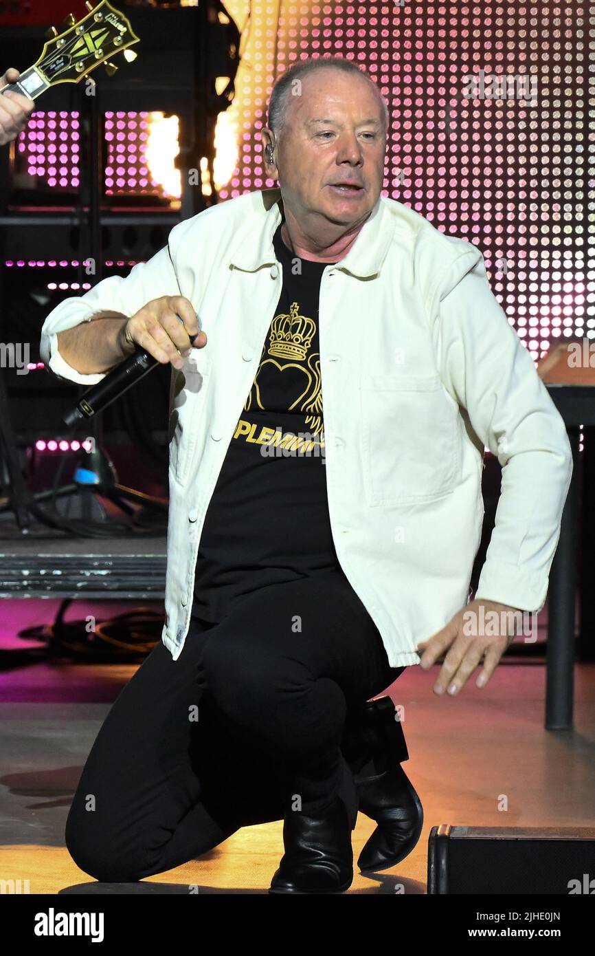 Simple Minds during the 40 Years Of Hits Tour, 17th July 2022, at