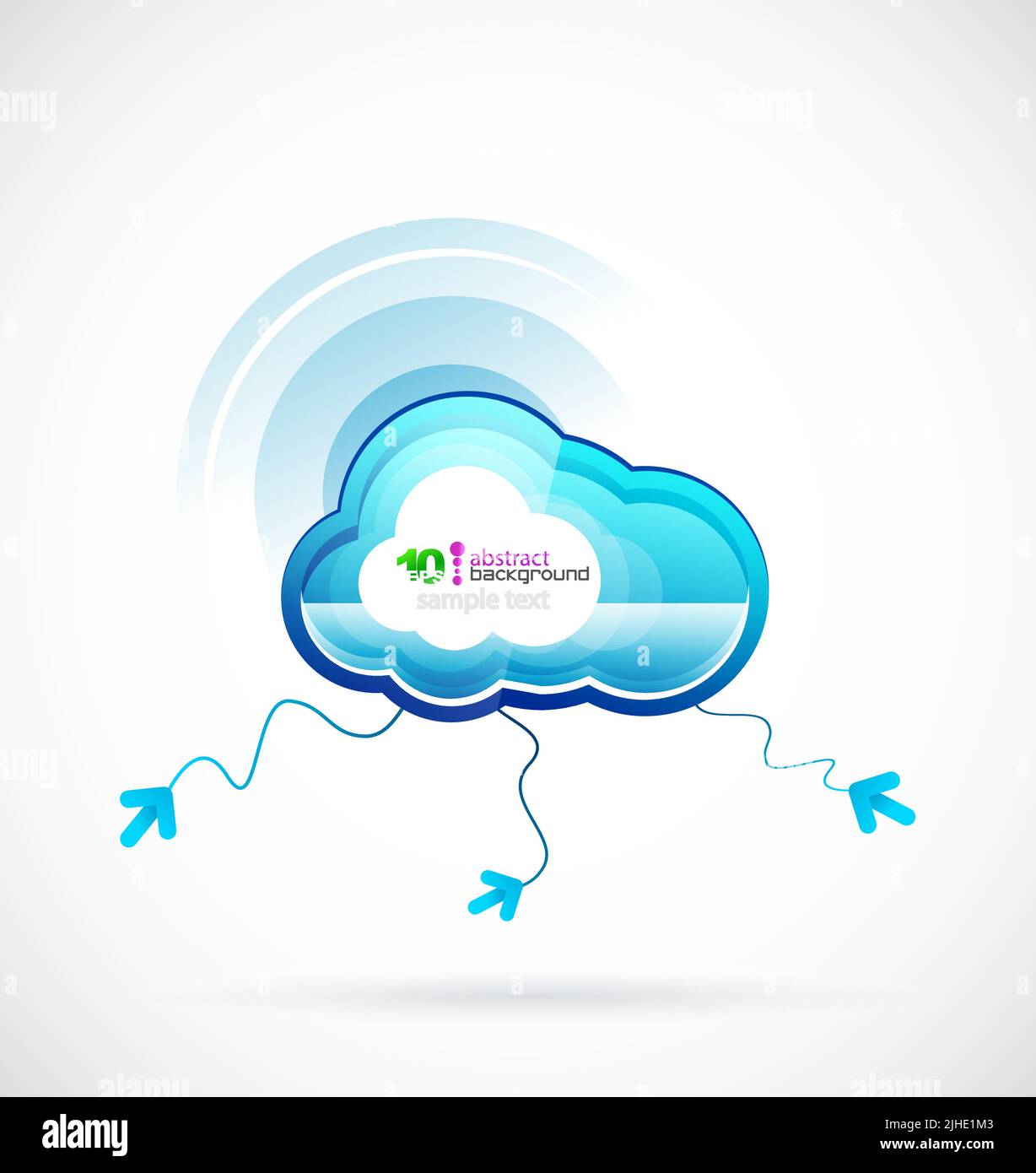 Technology cloud concept. Vector icon Stock Vector Image & Art - Alamy