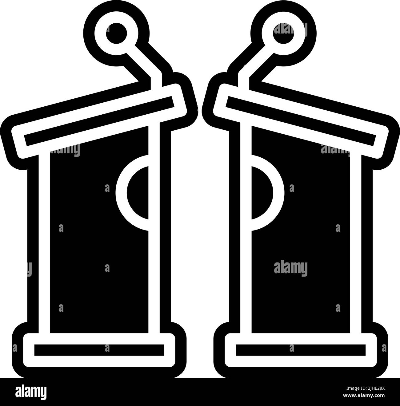 Vaccine debate . Stock Vector