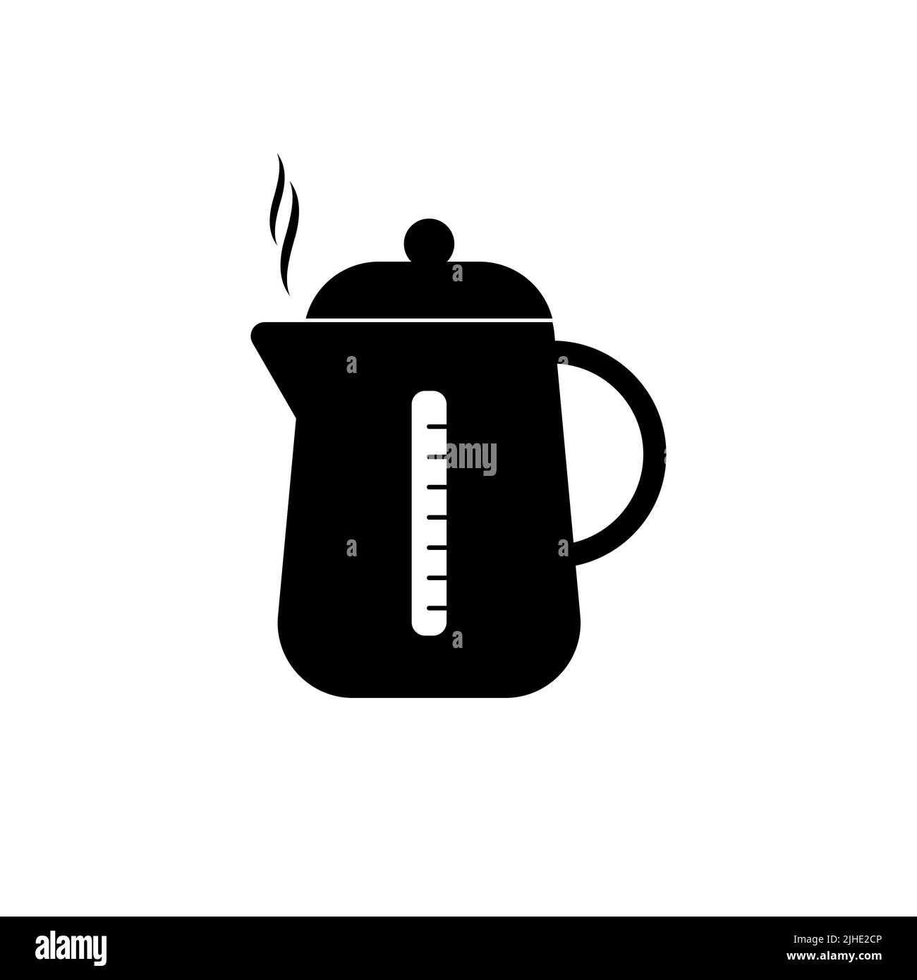 Kettle icon isolated on white background. Vector illustration Stock