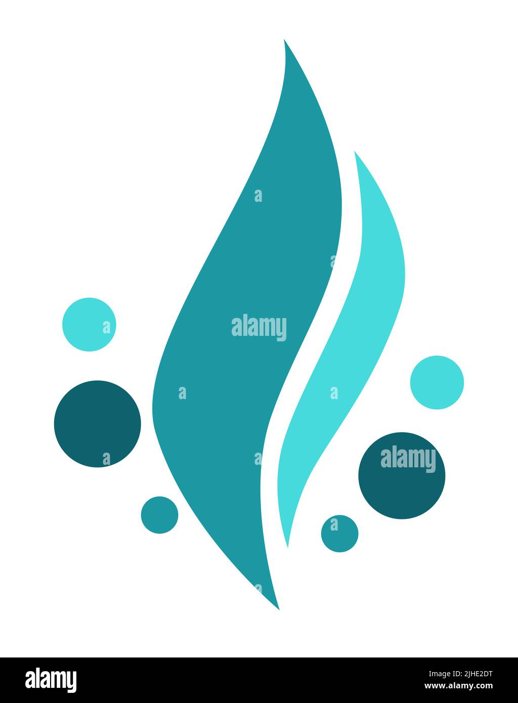 Water splashes and text samples logos and emblems set vector isolated Stock Vector