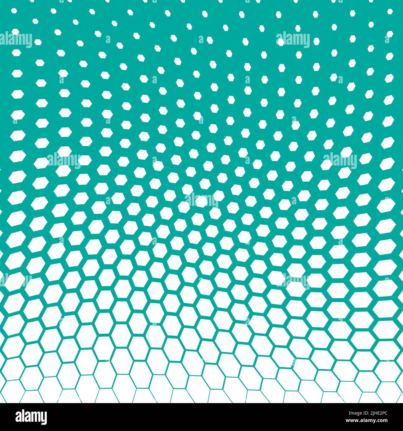 Abstract hexagonal halftone background. Vector illustration Stock Vector