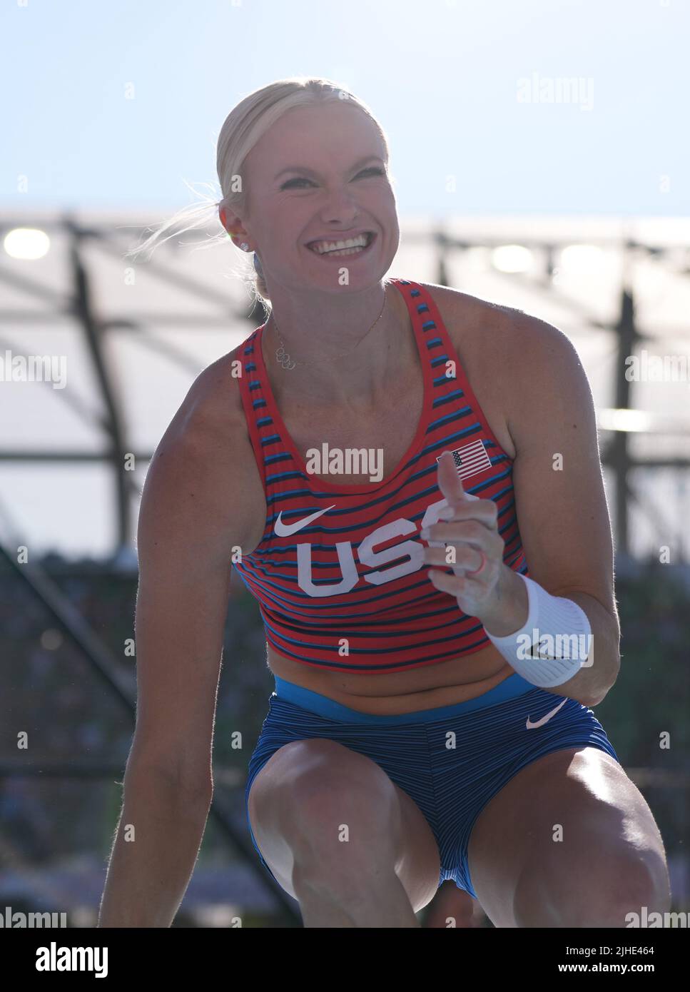 Eugene, USA. 17th July, 2022. Katie Nageotte of the United States ...