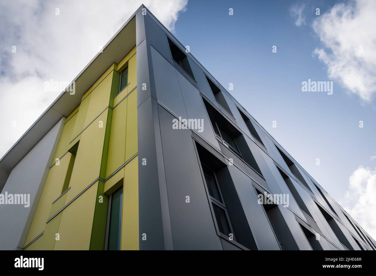 Corner of apartment building, Miramar, Wellington, North Island, New