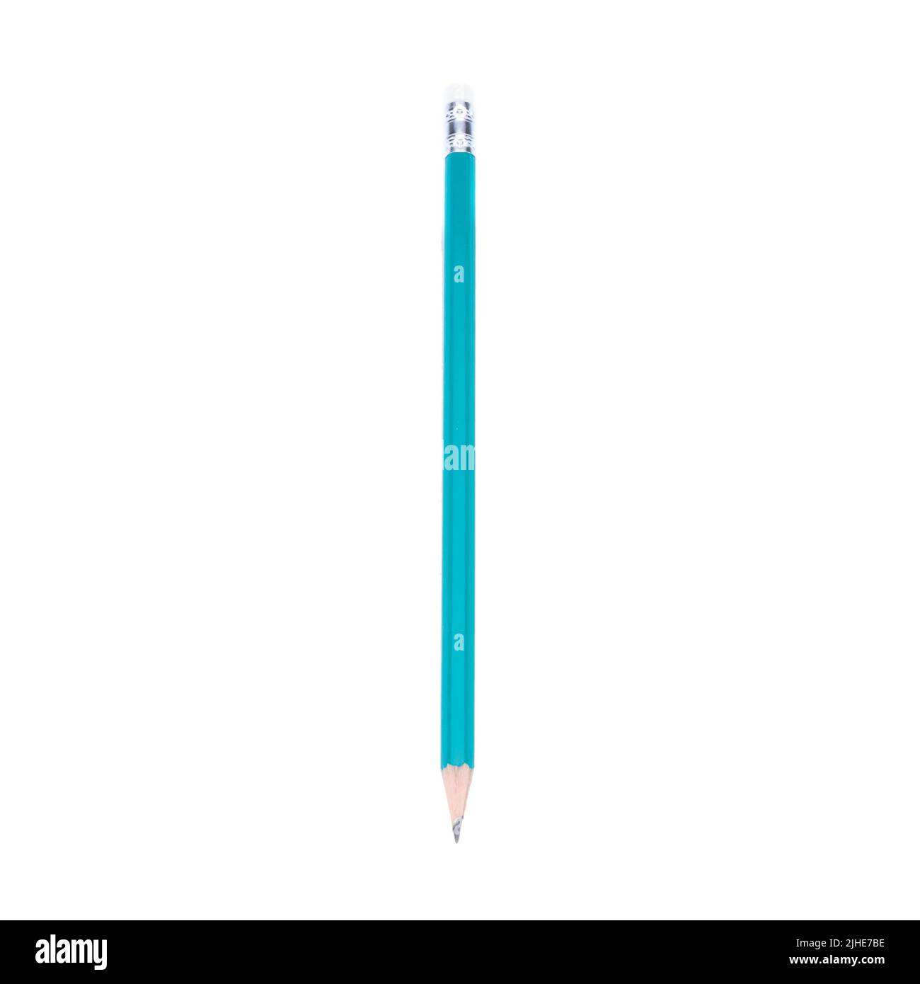 Pencil green isolated on white Stock Photo - Alamy