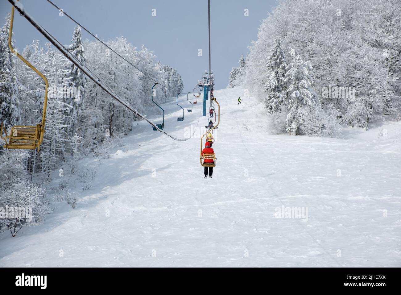 Ski resort from chair lift hi-res stock photography and images - Alamy