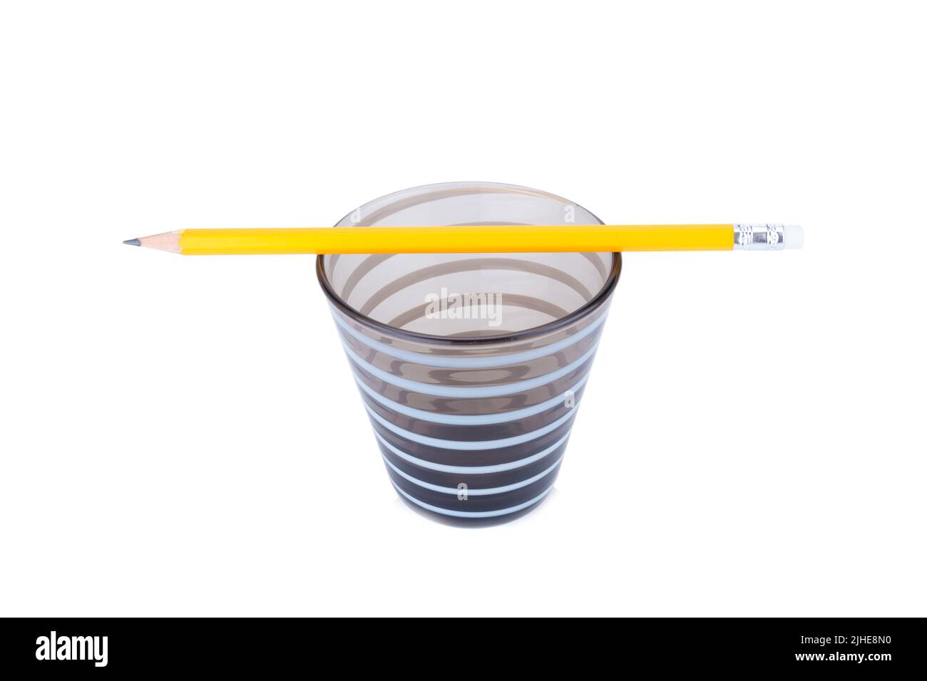 Pencils in the pencil holders. Stock Photo