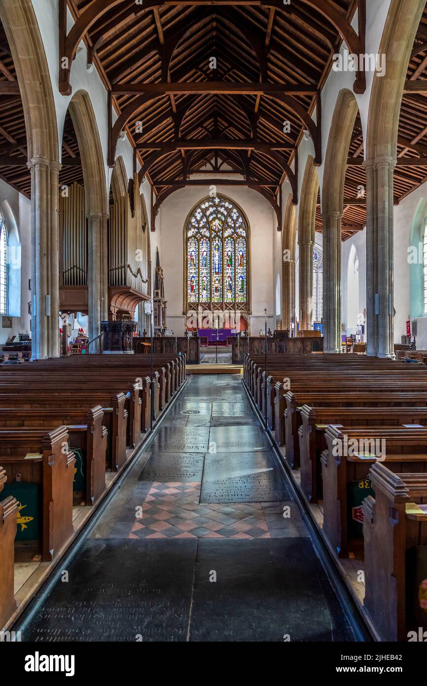 The parish church Saint Nicholas, The Church of England, Diocese of Norwich,  North Walsham, Norfolk, East Anglia, England, UK. Stock Photo