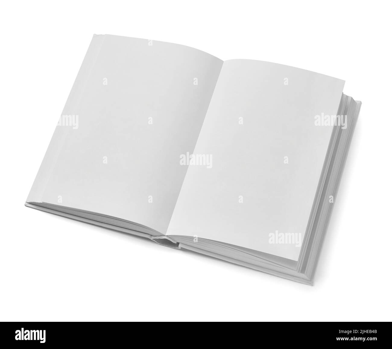 book paper education page literature notebook textbook background blank white open read template Stock Photo