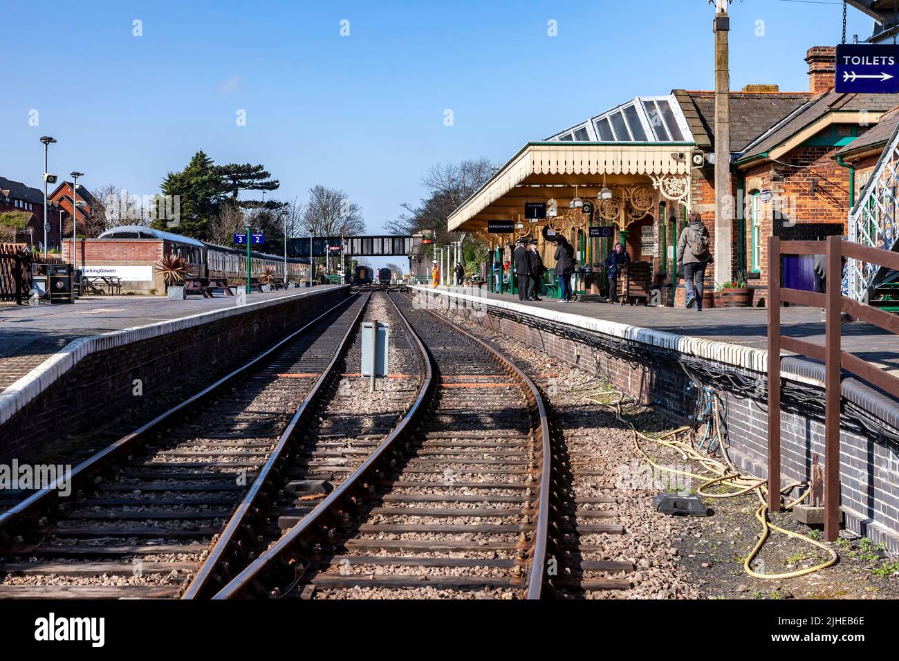 Sheringham, BR-9F-92203 ‘Black Prince’ locamotive North Norfolk Railway – The Poppy Line, East Anglia, England, UK Stock Photo